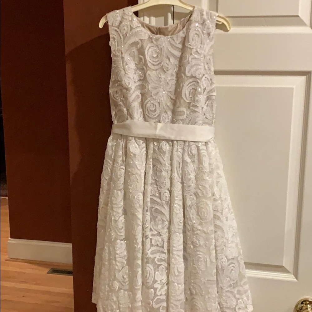 Monsoon White Kinds Party Dress